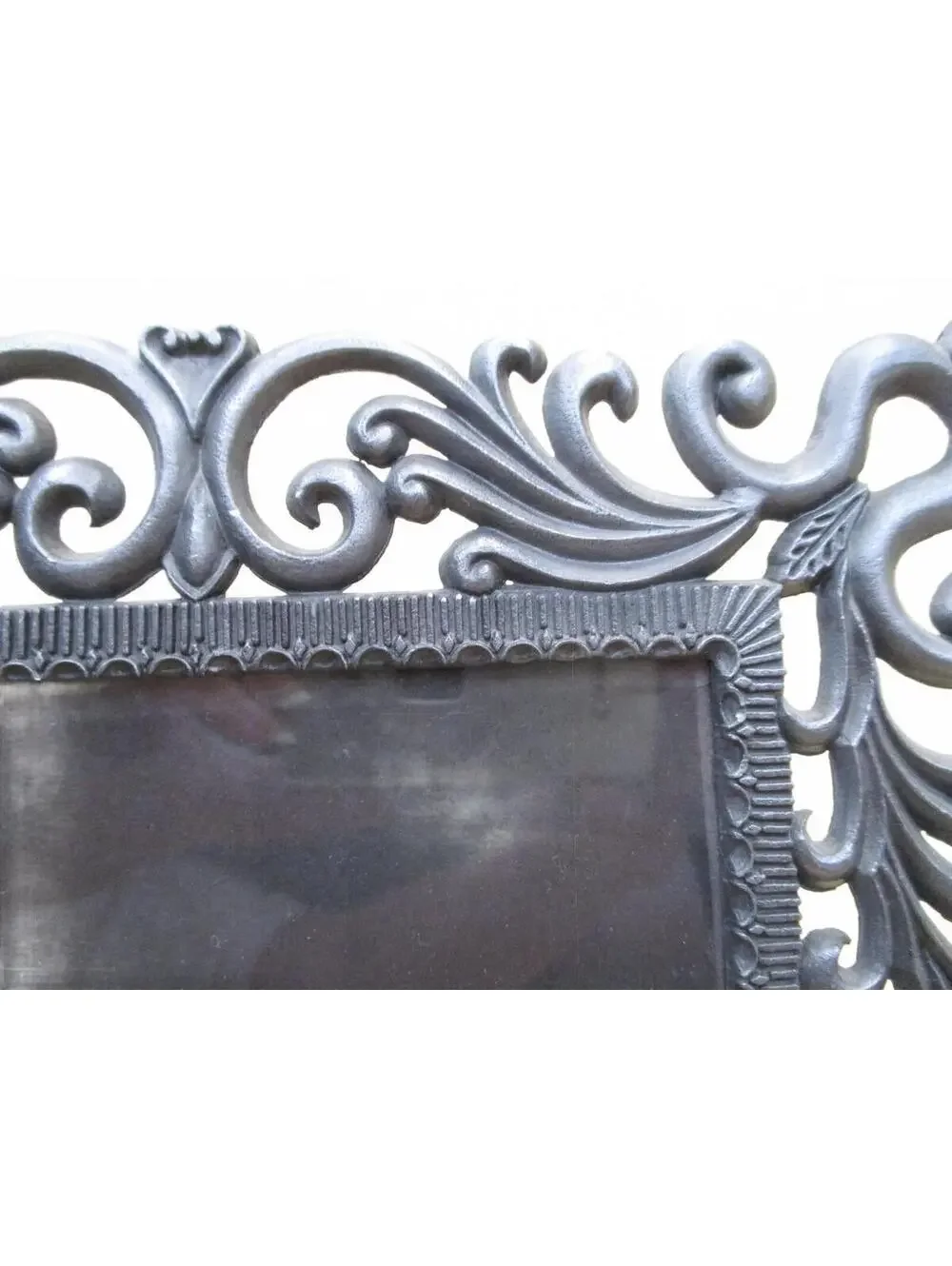 Jennifer Moore Pewter Picture Frame Ornate Victorian Metal Collection 5x7